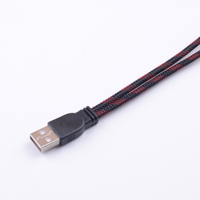 USB Type A Male to USB A 5.5mm x 2.1mm Barrel 5V DC Power Y Cable